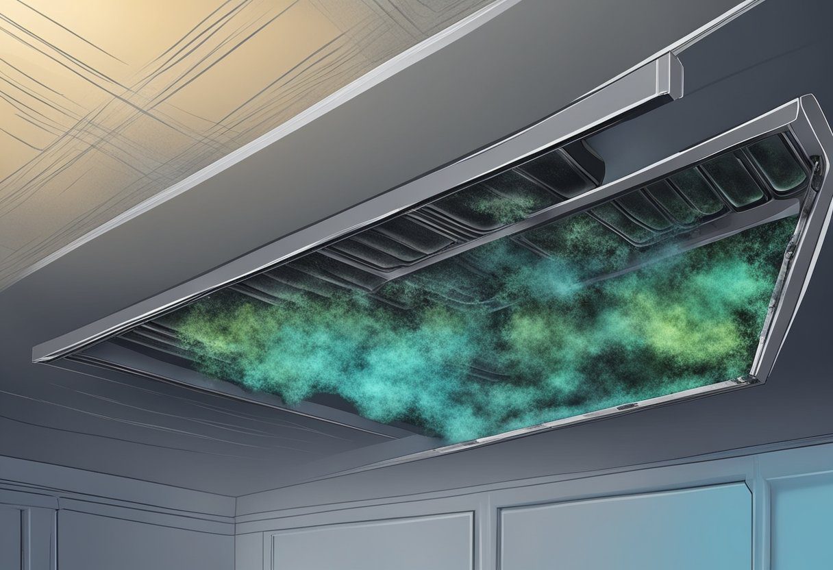 Mold and mildew grow in dark, damp air ducts. Spores spread through the vents, causing health issues. Professional treatment is needed